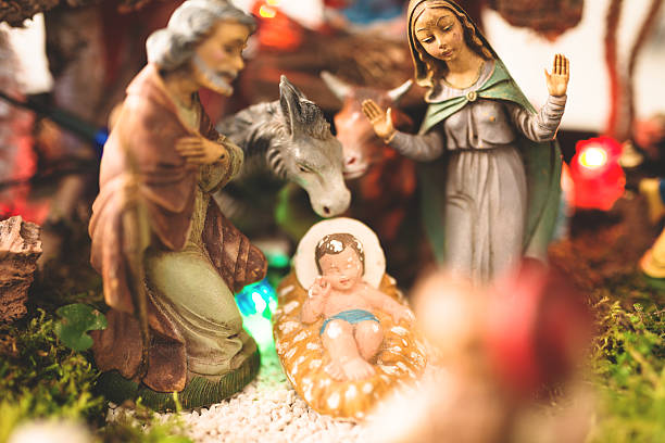 istock nativity scene on christmas crib 466510851