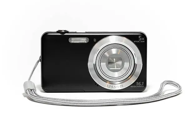 Photo of Digital compact camera with strap