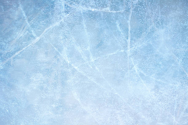 Image of light blue ice design Textured ice blue frozen rink winter background ice rink stock pictures, royalty-free photos & images