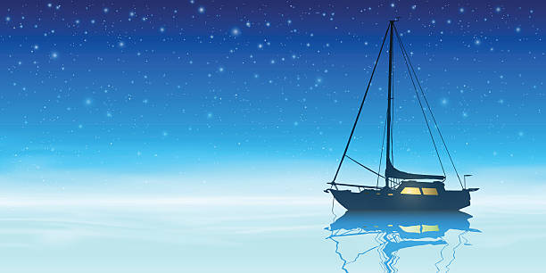Sailing Boat vector art illustration