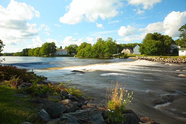 istock Small waterfall in Liverpool, Nova Scotia 466520696
