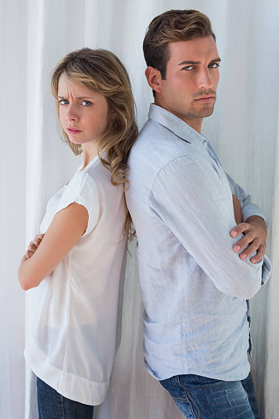 istock Unhappy couple not talking after an argument 466523758