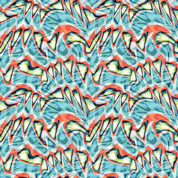 istock Seamless colorful background made of abstract shapes 466524734
