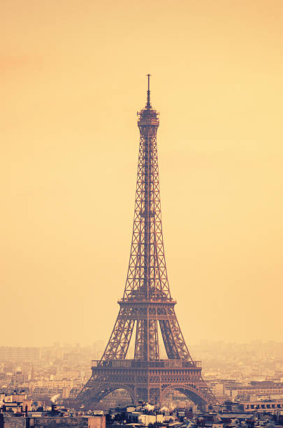 istock Tour Eiffel aerial view on Paris 466526017