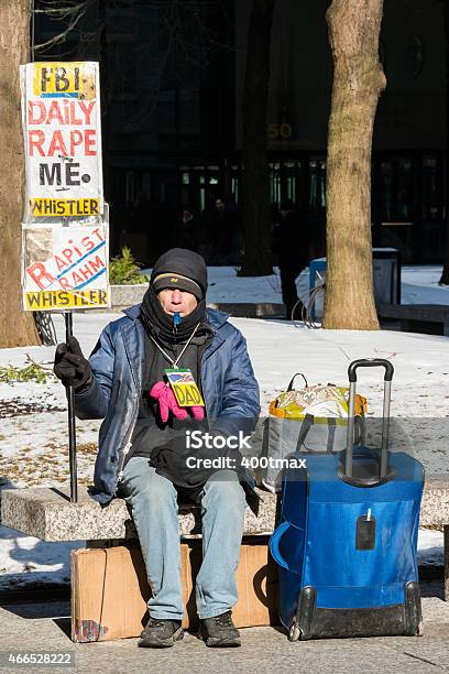 Protestor Stock Photo - Download Image Now - Cold Temperature, Protest, 2015