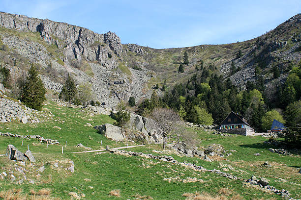 paesaggi dei vosgi, francia - stosswihr foto e immagini stock