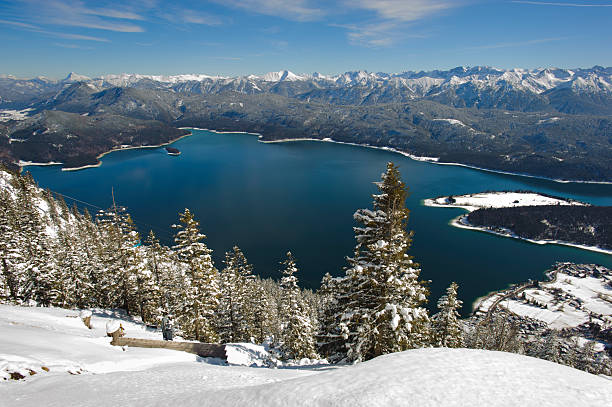 istock panorama landscape in Bavaria at winter 466531507