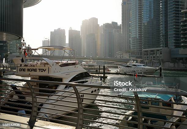 Yacts At Dubai Marina Stock Photo - Download Image Now - 2015, Apartment, Arabia