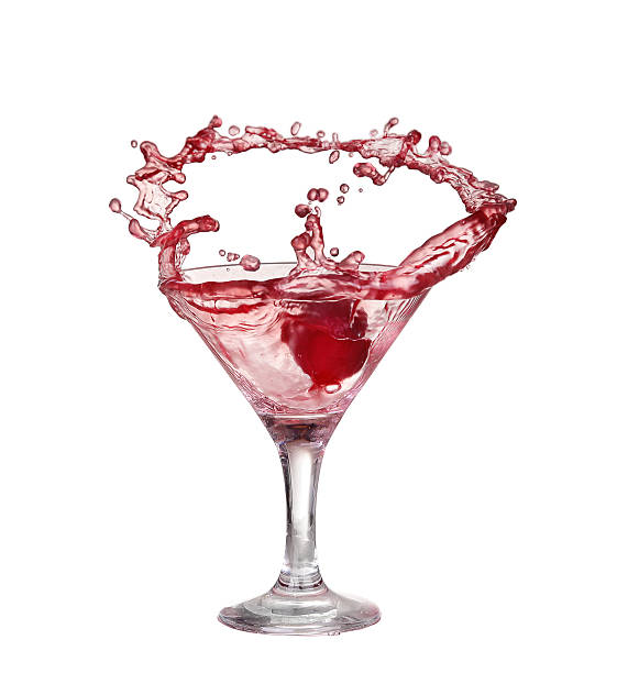 istock Wine collection - Splashing red wine in a glass. Isolated 466536656