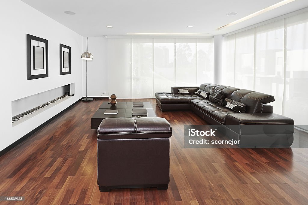 Interio design: Modern big living room Apartment Stock Photo