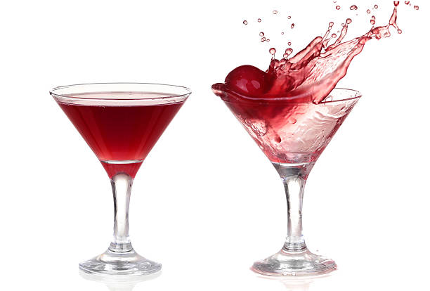 istock Wine collection - Splashing red wine in a glass. Isolated 466539508