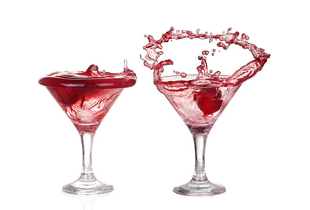 istock Wine collection - Splashing red wine in a glass. Isolated 466539510