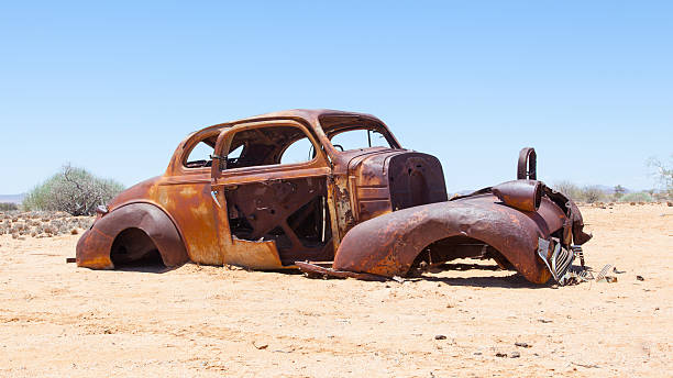 istock Abandoned car in the Namib Desert 466540631