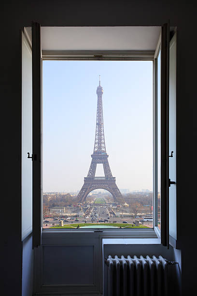 istock A view of the Eiffel Tower in Paris from a window 466542136