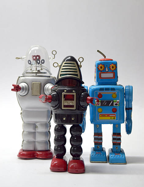 istock Robot vintage toy close up 466542860