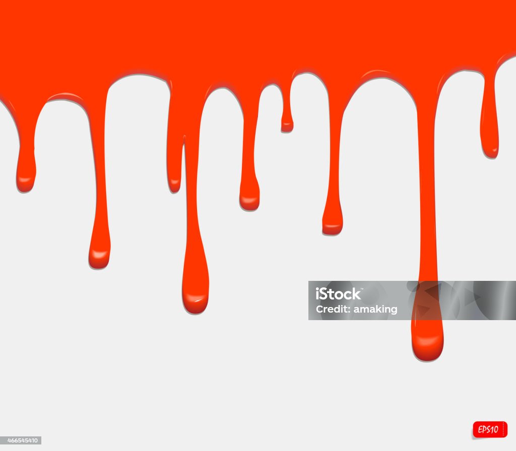 Red Drip Graphics Red Seamless Paint Drips Stock Illustration - Download Image Now ...