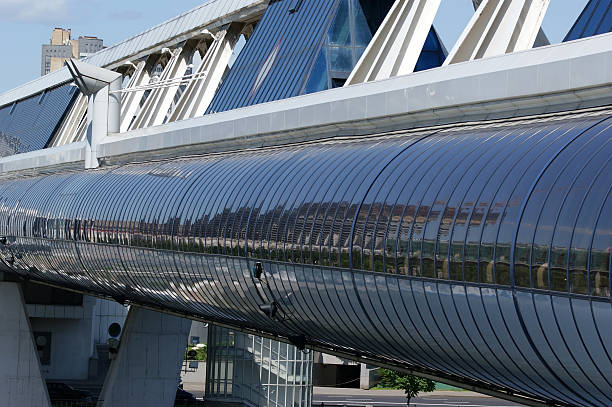 istock Commerce and pedestrian bridge 