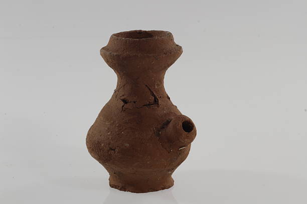 istock Handmade terracotta, flower pot 466549306