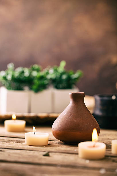 istock A day of relaxation at the spa with scented candles 466549498