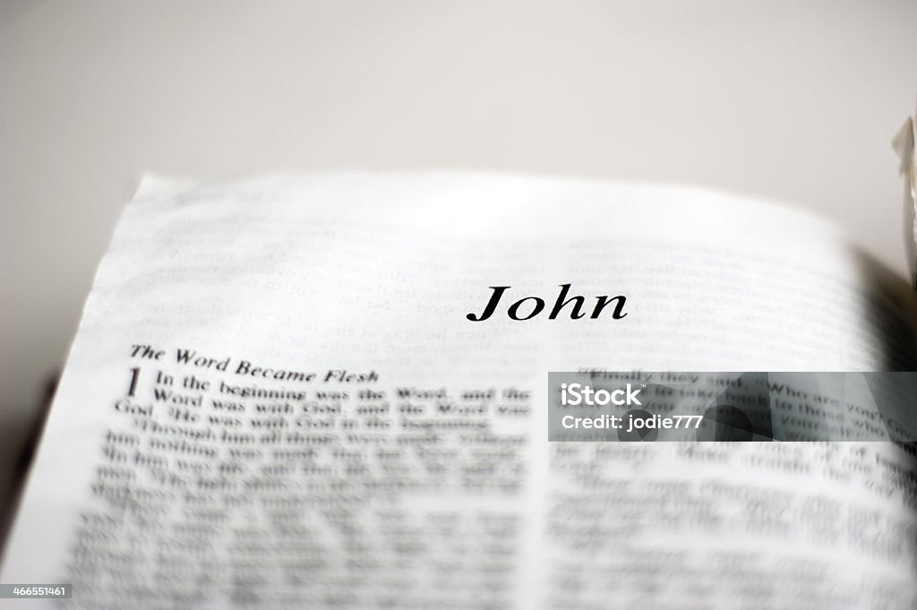 Book of John Book of John in the Bible John The Baptist Stock Photo