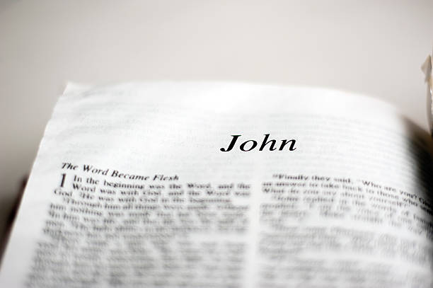 Book of John Book of John in the Bible new testament stock pictures, royalty-free photos & images