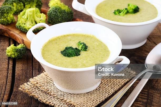 Cream Of Broccoli Stock Photo - Download Image Now - Cream Of Broccoli, Soup, Broccoli