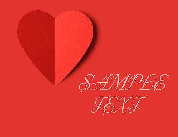 istock Red heart of cardboard on the background 466554545