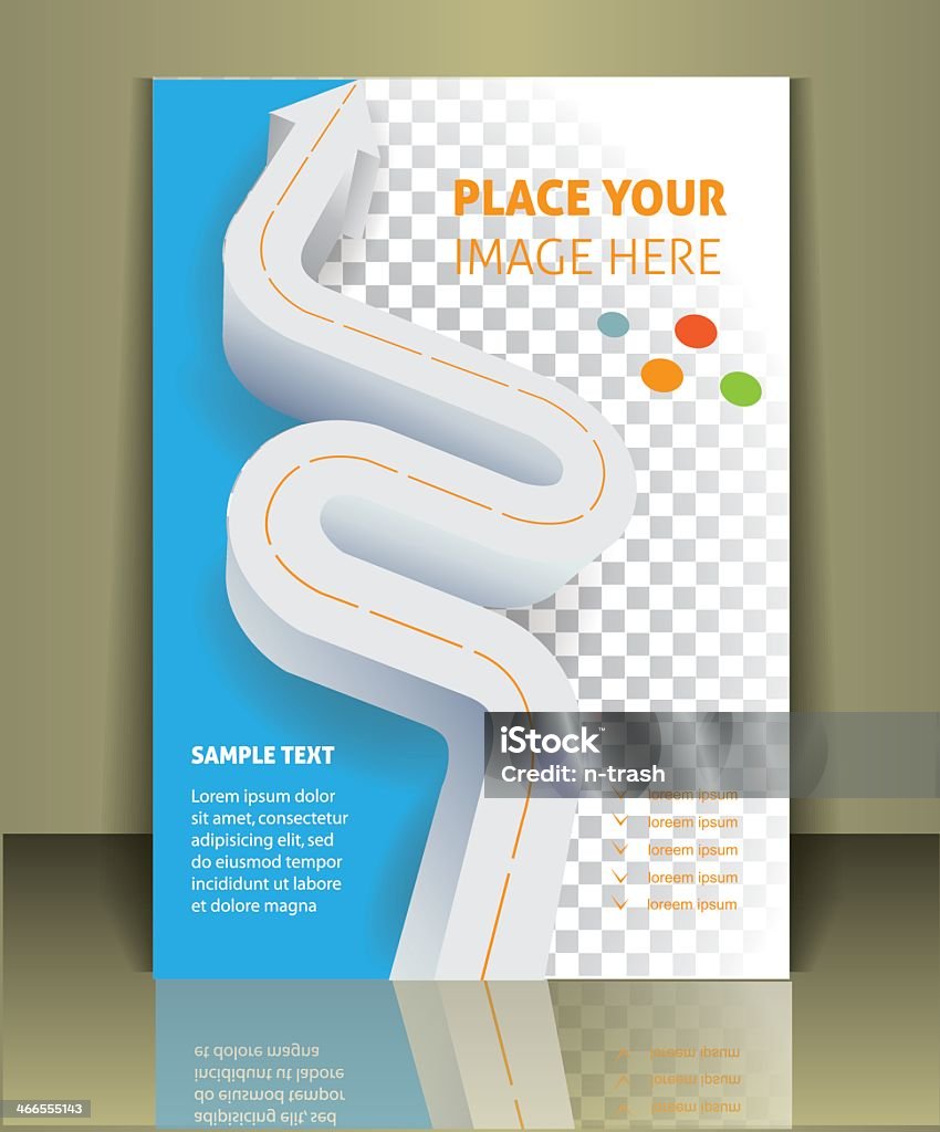 Vektor Broschüre cover-Vorlage - Lizenzfrei Bürowechsel Vektorgrafik