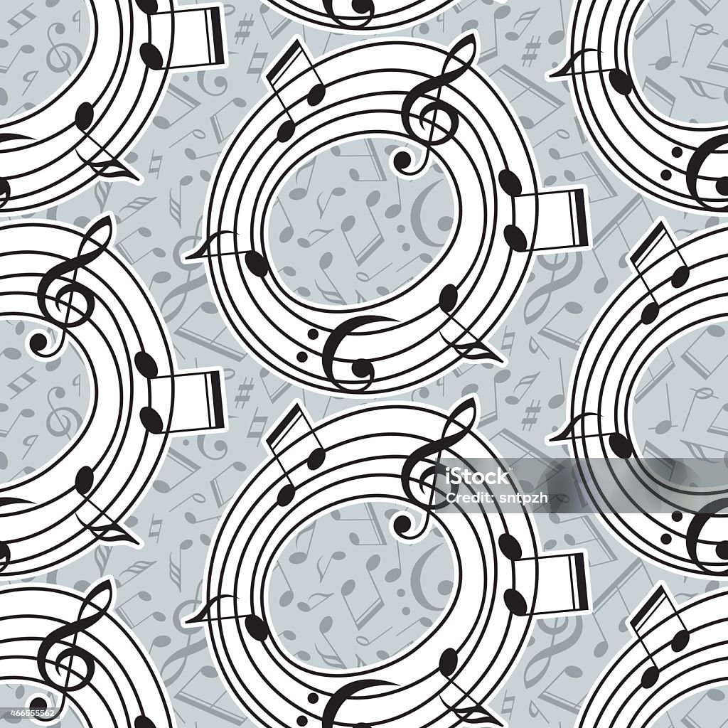 Music Pattern Drawable Vector Musical Pattern With Notes Stock Illustration - Download Image ...