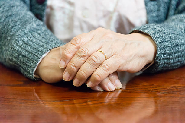 istock Hands of an old woman. 466556621