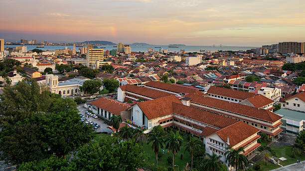Aerial View of George Town, Penang