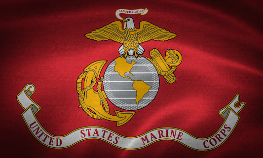 Bandera de Estados Unidos del Cuerpo de Infantería de Marina photo