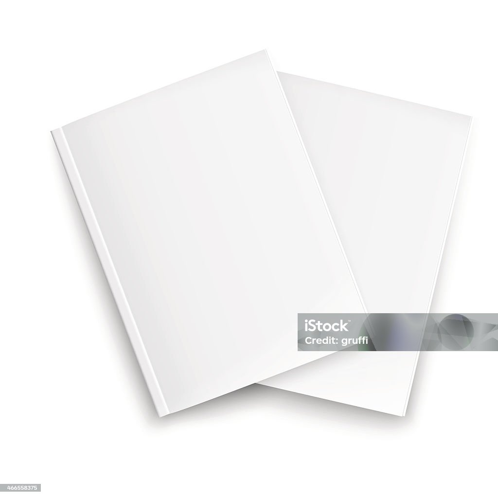 Couple de vide fermé magazines modèle. - clipart vectoriel de Blanc libre de droits