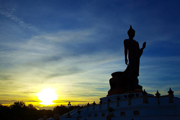 istock Silhouettes of the Big Buddha. 466558457