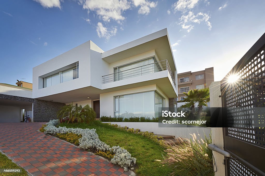 Big modern house Architecture Stock Photo