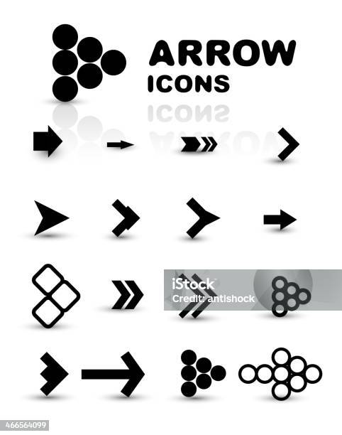 Vektorsatz Von Schwarz Arrow Symbol Stock Vektor Art und mehr Bilder von Bedienungsknopf - Bedienungsknopf, Bühnenbild, Cursor