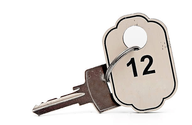 istock Room key from hotel with a number 466566011