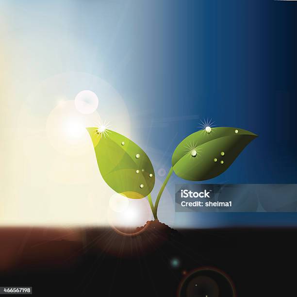 Simple Sprout Background Growing Sprout Background With Copy Space Eps 10 Vector Stock ...
