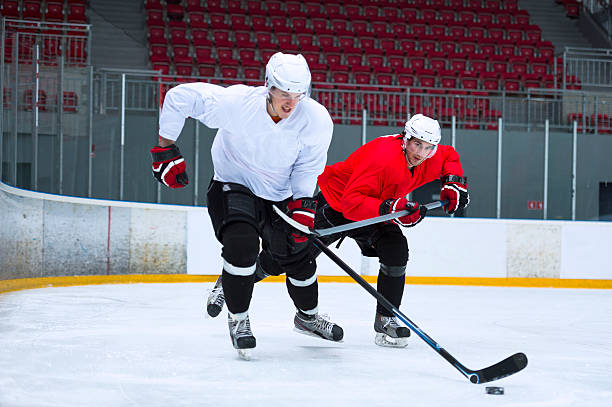 istock Two Ice Hockey Players During the Match 466567717