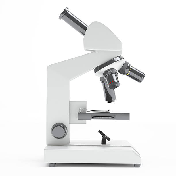 microscópio - research small laboratory equipment imagens e fotografias de stock