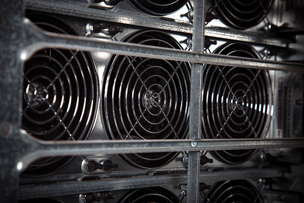 datacenter supercomputador ventiladores - rackmount - fotografias e filmes do acervo