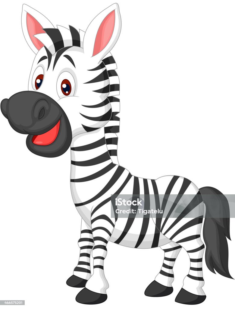 Cute zebra cartoon Vector illustration of Cute zebra cartoon  Animal stock vector