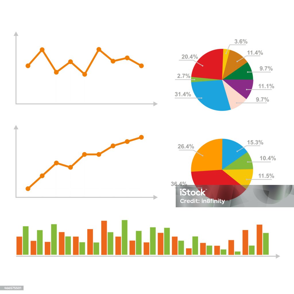 Statistics Graph Images Charts Statistics And Pie Diagram Stock Illustration - Download Image ...