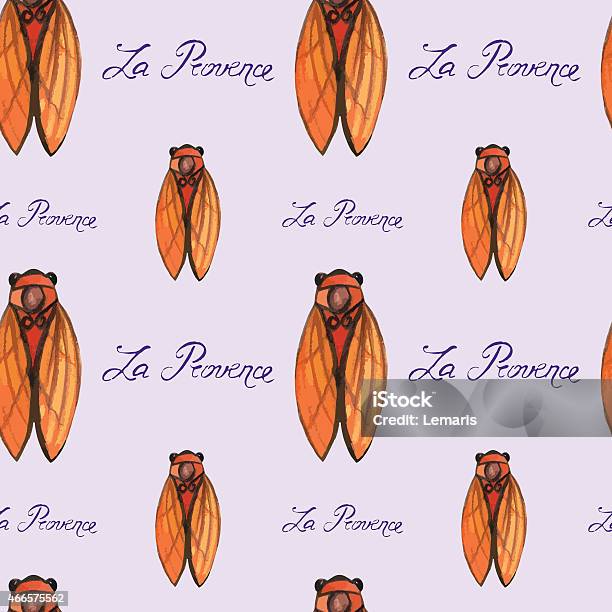 Cicada Simple Pattern Vector Watercolor Cicada Seamless Pattern Stock Illustration - Download ...