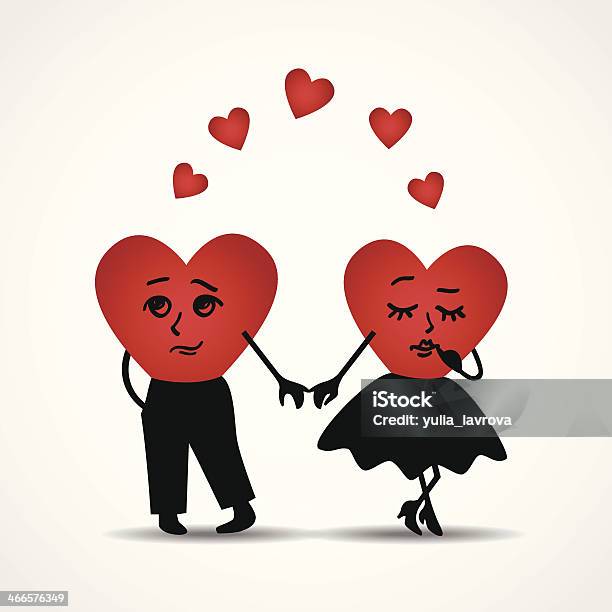 Two Hearts In Love Vector Illustration Stock Illustration - Download Image  Now - Animal Heart, Animal Internal Organ, Art - iStock