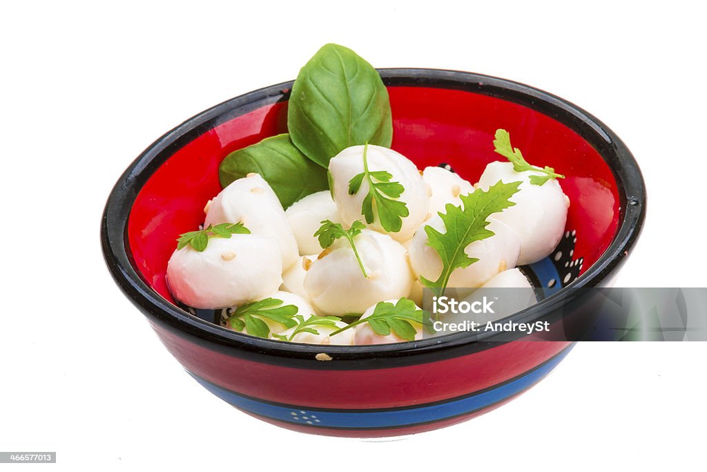 Mozzarella with herbs Appetizer Stock Photo