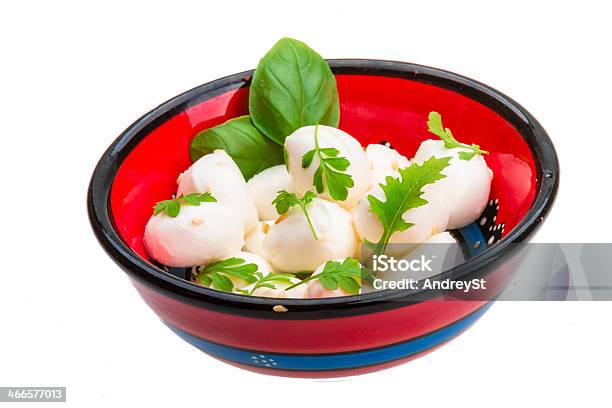 Mozzarella With Herbs Stock Photo - Download Image Now - Appetizer, Basil, Caprese Salad