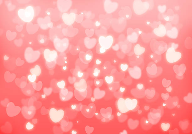 istock Valentine's day themed background with pink hearts 466578075