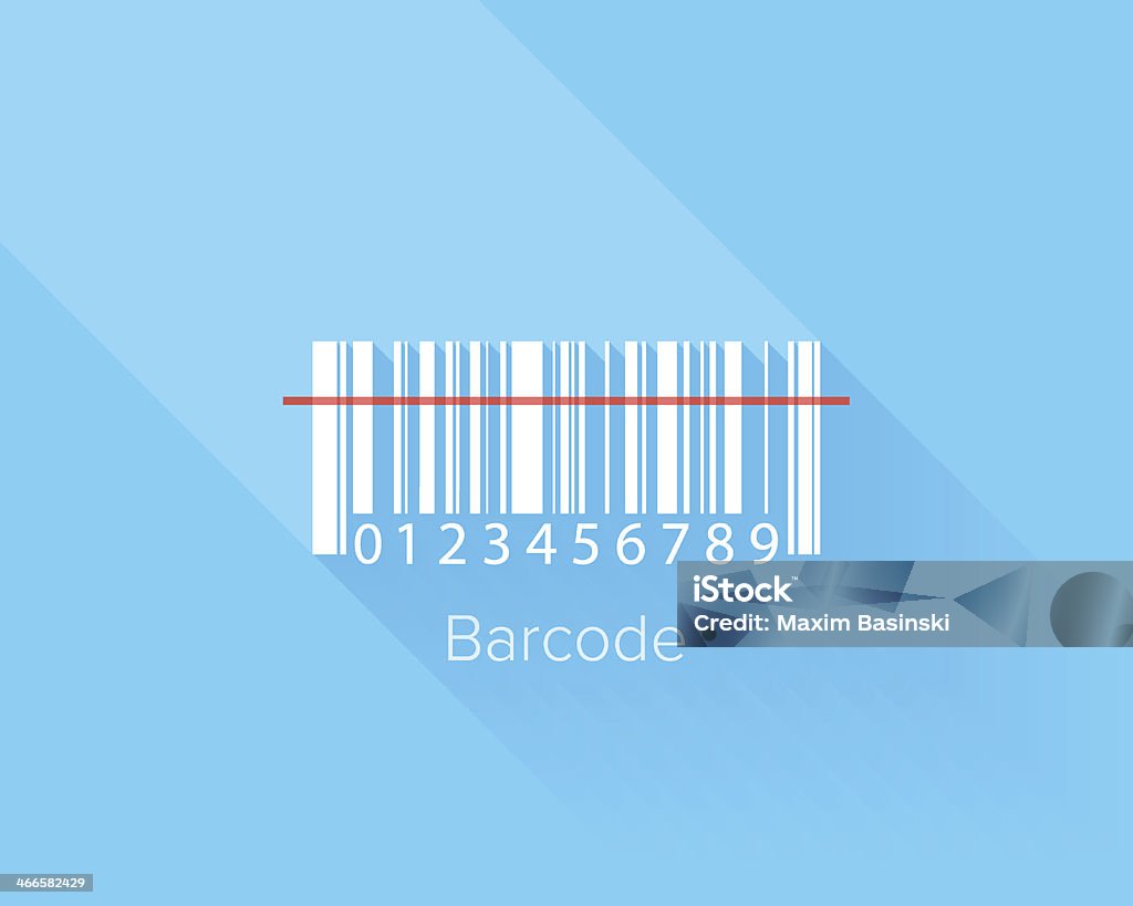 A Barcode With A Line Going Through Stock Illustration - Download Image ...