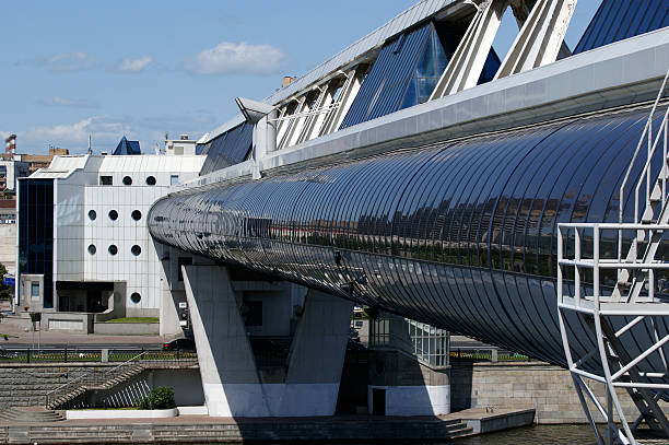 istock Commerce and pedestrian bridge 